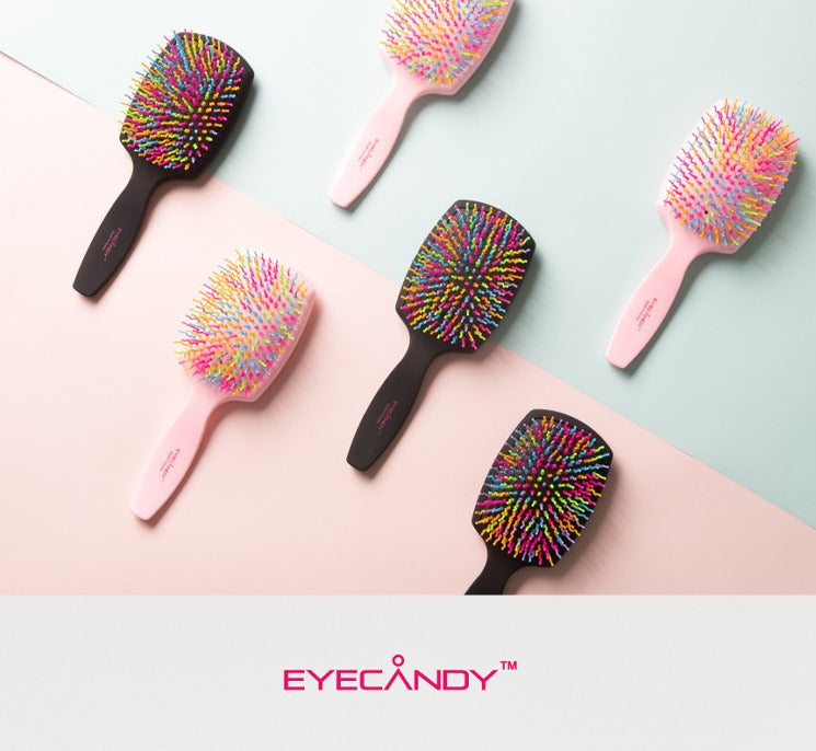 Eyecandy Rainbow Volume S Paddle Brush / Black