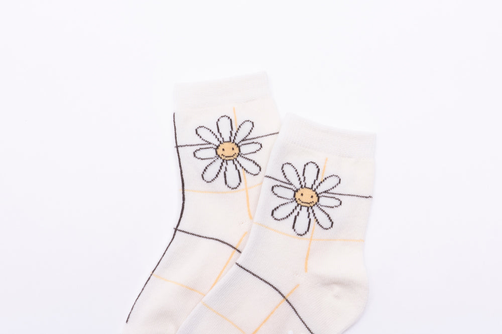 Girls Socks 5 pack / 여아 유아동 한국산 양말 5종 세트 / 데이지