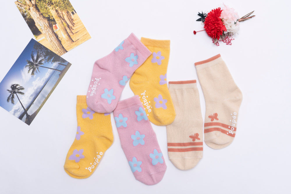 Girls Socks 5 pack / 여아 유아동 한국산 양말 5종 세트 / 데이지