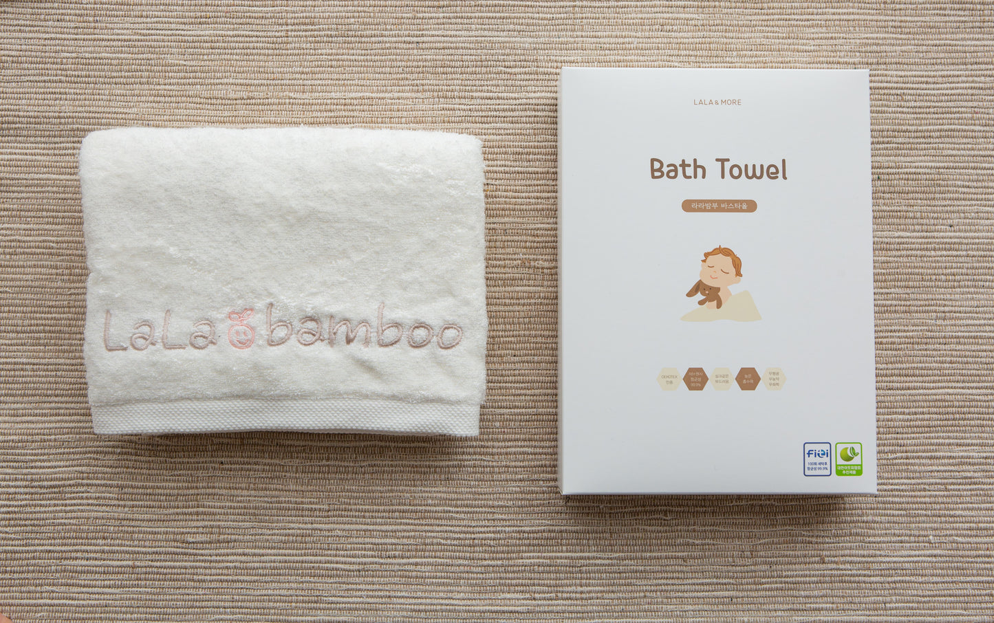 밤부 향균 바스타올 /(속싸개 겸용) 아기목욕 타올 (Bamboo Baby Bath Towel)